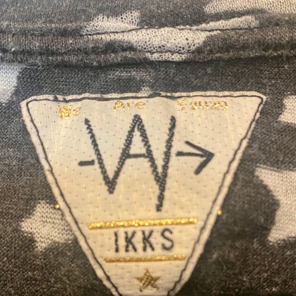 IKKS Long Sleeved Black and White Star Pattern Top Size Youth S - Picture 2 of 4